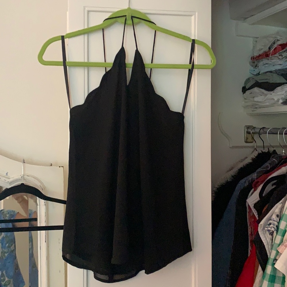 black criss cross top